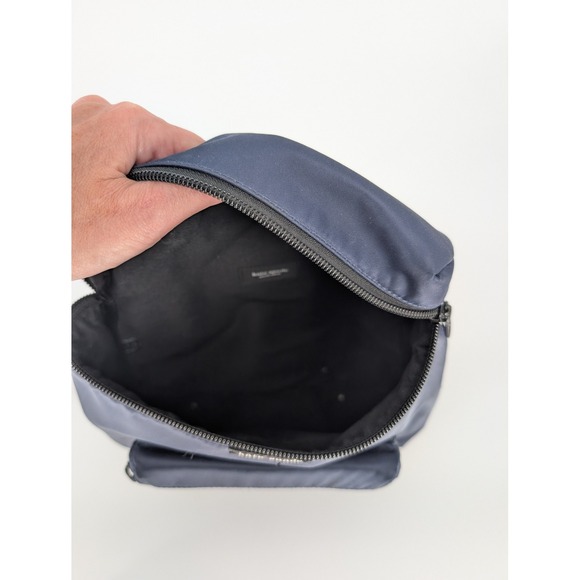 VTG 90s Y2K Kate Spade Nylon Backpack Small Navy Blue Mini Zip Pocket Preppy main image 5
